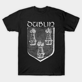 Dublin - Vintage Look Crest Design T-Shirt